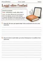 anteprima - Esercizi - Titoli sensazionalistici distinguere notizia e commento – fascicolo di Italiano, III sec. I grado - Pagina 3