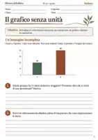 anteprima - Esercizi - Leggere un grafico unità, contesto e conclusioni – fascicolo di Italiano, III sec. I grado - Pagina di copertina