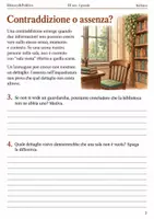 anteprima - Esercizi - Immagini e parole riconoscere contraddizioni – fascicolo di Italiano, III sec. I grado - Pagina 1
