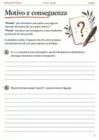 anteprima - Esercizi - Perché e perciò causa, conseguenza e ragionamento – fascicolo di Italiano, III sec. I grado - Pagina 1