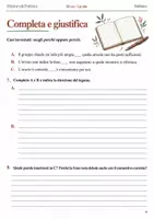 anteprima - Esercizi - Perché e perciò causa, conseguenza e ragionamento – fascicolo di Italiano, III sec. I grado - Pagina 3