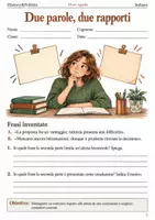anteprima - Esercizi - Tuttavia e dunque scegliere il connettivo adatto – fascicolo di Italiano, III sec. I grado - Pagina di copertina