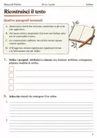 anteprima - Esercizi - Ordinare i paragrafi dal problema alla proposta – fascicolo di Italiano, III sec. I grado - Pagina 3