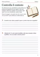 anteprima - Esercizi - Tesi contraddittorie riconoscere e correggere incoerenze – fascicolo di Italiano, III sec. I grado - Pagina 1