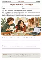 anteprima - Esercizi - Sintesi e giudizio critico – 5 fascicoli di Italiano, III sec. I grado - Pagina 1