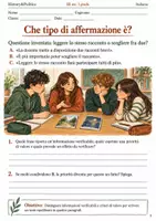 anteprima - Esercizi - Fatti e valori scrivere su una domanda controversa – fascicolo di Italiano, III sec. I grado - Pagina di copertina