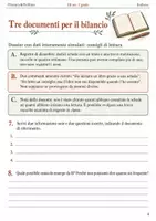 anteprima - Esercizi - Bilancio di dicembre scegliere una domanda da approfondire – fascicolo di Italiano, III sec. I grado - Pagina 3