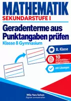 Vorschau - Arbeitsblätter - Geradenterme aus Punktangaben prüfen | Mathematik Klasse 8 Gymnasium | 10 Arbeitsblätter / Aufgabenblätter mit Lösungen als PDF - Deckblatt