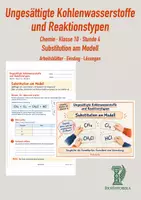 Vorschau - Stundenentwürfe - Substitution und Addition im Vergleich | Chemie Klasse 10 | Arbeitsblätter mit Lösungen - Deckblatt