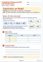 Vorschau - Stundenentwürfe - Substitution und Addition im Vergleich | Chemie Klasse 10 | Arbeitsblätter mit Lösungen - Seite 1
