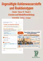 Vorschau - Stundenentwürfe - Cracken und Rohstoffverarbeitung | Chemie Klasse 10 | Arbeitsblätter mit Lösungen - Deckblatt