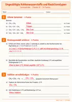 Vorschau - Unterrichtsreihen - Ungesättigte Kohlenwasserstoffe und Reaktionstypen | Chemie Klasse 10 | Lernkontrolle mit Lösungen - Seite 3