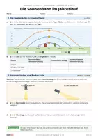 Vorschau - Arbeitsblätter - Warum wird es im Herbst kälter? Jahreszeiten und Tageslänge | Erdkunde Klasse 5/6 | mit Lösungen - Seite 2