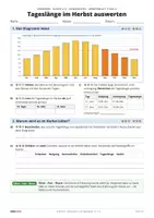 Vorschau - Arbeitsblätter - Warum wird es im Herbst kälter? Jahreszeiten und Tageslänge | Erdkunde Klasse 5/6 | mit Lösungen - Seite 3