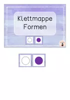 Vorschau - Spiele - Klettmappe "Formen" (Nr. 4) - Vorschule & 1. Klasse - Seite 1