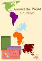 Vorschau - Arbeitsblätter - Countries around the World: Profiles (2-fach differenziert) - Deckblatt