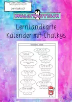 Vorschau - Arbeitsblätter - Lernlandkarte Sequenz Kalender - Deckblatt