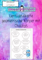Vorschau - Arbeitsblätter - Lernlandkarte geometrische Körper mit Chalkys - Deckblatt