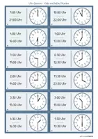 Vorschau - Spiele - Uhr-Domino - Uhrzeiten lesen - Seite 2