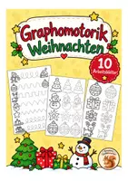Vorschau - Arbeitsblätter - Graphomotorik Winter Weihnachten Nachspuren 1. Klasse Vorschule Schwungübungen Anfangsunterricht - Deckblatt