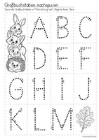 Vorschau - Arbeitsblätter - Nachspuren | Herbst-Edition - Das Alphabet (Vorschule und Klasse 1) - Seite 2