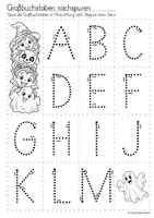 Vorschau - Arbeitsblätter - Nachspuren | Halloween-Edition - Das Alphabet (Vorschule und Klasse 1) - Seite 2