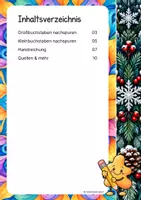Vorschau - Arbeitsblätter - Nachspuren | Winter-Edition - Das Alphabet (Vorschule und Klasse 1) - Seite 1