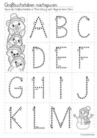 Vorschau - Arbeitsblätter - Nachspuren | Winter-Edition - Das Alphabet (Vorschule und Klasse 1) - Seite 2