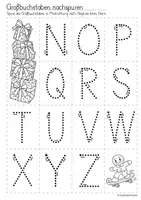 Vorschau - Arbeitsblätter - Nachspuren | Weihnachtsedition - Das Alphabet (Vorschule und Klasse 1) - Seite 3