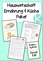 Vorschau - Unterrichtsreihen - Hauswirtschaft Ernährung Küche - Paket - Deckblatt