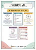 Vorschau - Poster - Uhr-Merkblätter: Uhrzeiten lesen (Schritt für Schritt) - Deckblatt