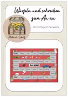 Vorschau - Spiele - Würfeln und schreiben zum Au au - Deckblatt