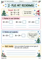 Vorschau - Stundenentwürfe - Adventskalender: Weihnachts-Rechenwerkstatt Klasse 2 – Mit Freude rechnen bis 100 - Seite 2