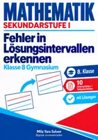 Vorschau - Arbeitsblätter - Fehler in Lösungsintervallen erkennen | Mathematik Klasse 8 Gymnasium | 10 Arbeitsblätter / Aufgabenblätter mit Lösungen als PDF - Deckblatt