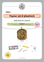 Vorschau - Stundenentwürfe - EINFACH KUNST 5/6 Nr. 10: Hans Arp - Papierrelief - Kunstunterricht, Vertretung & adhoc Stunden - Deckblatt