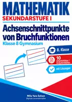 Vorschau - Arbeitsblätter - Achsenschnittpunkte von Bruchfunktionen | Mathematik Klasse 8 Gymnasium | 10 Arbeitsblätter / Aufgabenblätter mit Lösungen als PDF - Deckblatt