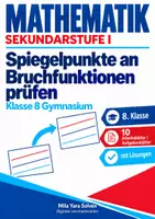Vorschau - Arbeitsblätter - Spiegelpunkte an Bruchfunktionen prüfen | Mathematik Klasse 8 Gymnasium | 10 Arbeitsblätter / Aufgabenblätter mit Lösungen als PDF - Deckblatt
