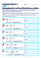 Vorschau - Arbeitsblätter - Spiegelpunkte an Bruchfunktionen prüfen | Mathematik Klasse 8 Gymnasium | 10 Arbeitsblätter / Aufgabenblätter mit Lösungen als PDF - Seite 3
