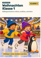 Vorschau - Arbeitsblätter - Weihnachten Klasse 1: Bildergeschichten ordnen, erzählen, schreiben - Deckblatt