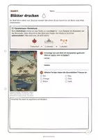 Vorschau - Stundenentwürfe - EINFACH KUNST im Herbst FREEBIE 4/5/6 Nr. 3: Utagawa Hiroshige - Blätter drucken - Kunstunterricht, Vertretung & adhoc Stunden - Seite 3