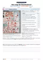 Vorschau - Arbeitsblätter - Ägypten – Wandmalerei untersuchen | GRATIS-Probe (Auszug) | KI-sichere Aufgaben Kl. 5/6 | DenKIste - Seite 1