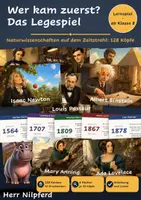 Vorschau - Spiele - Wer kam zuerst? Das Legespiel der Naturwissenschaften: 128 Forscherkarten für den Zeitstrahl - Deckblatt