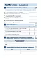Vorschau - Arbeitsblätter - Rechtsformen, GmbH, AG - Wirtschafts- und Sozialkunde Berufsschule, Aufgaben - Seite 2