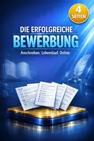 Vorschau - Arbeitsblätter - Bewerbung, Anschreiben, Lebenslauf - Deutsch Berufsschule, Aufgaben + Schreibwerkstatt - Deckblatt