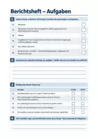 Vorschau - Arbeitsblätter - Berichtsheft, Ausbildungsnachweis schreiben - Deutsch Berufsschule, Aufgaben + Wochenbericht - Seite 2