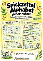 Vorschau - Merkblätter - Spickzettel Alphabet sicher nutzen - Buchstabenfolge und Wörter nachschlagen | Deutsch | Klasse 1-2 - Deckblatt