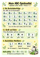 Vorschau - Merkblätter - Spickzettel Alphabet sicher nutzen - Buchstabenfolge und Wörter nachschlagen | Deutsch | Klasse 1-2 - Seite 1