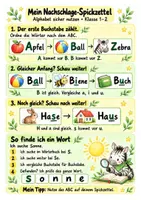Vorschau - Merkblätter - Spickzettel Alphabet sicher nutzen - Buchstabenfolge und Wörter nachschlagen | Deutsch | Klasse 1-2 - Seite 2