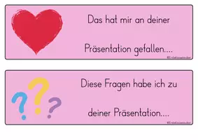 Vorschau - Präsentationen/Tafelbilder - Feedback Präsentation - Seite 1