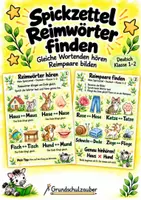 Vorschau - Merkblätter - Spickzettel Lesen & Schreiben - Materialpaket zu den Deutschgrundlagen | Deutsch | Klasse 1-4 - Seite 1